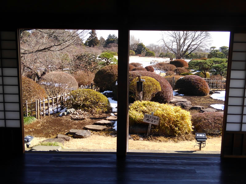 Photo of the garden from the KOUBUNTEI